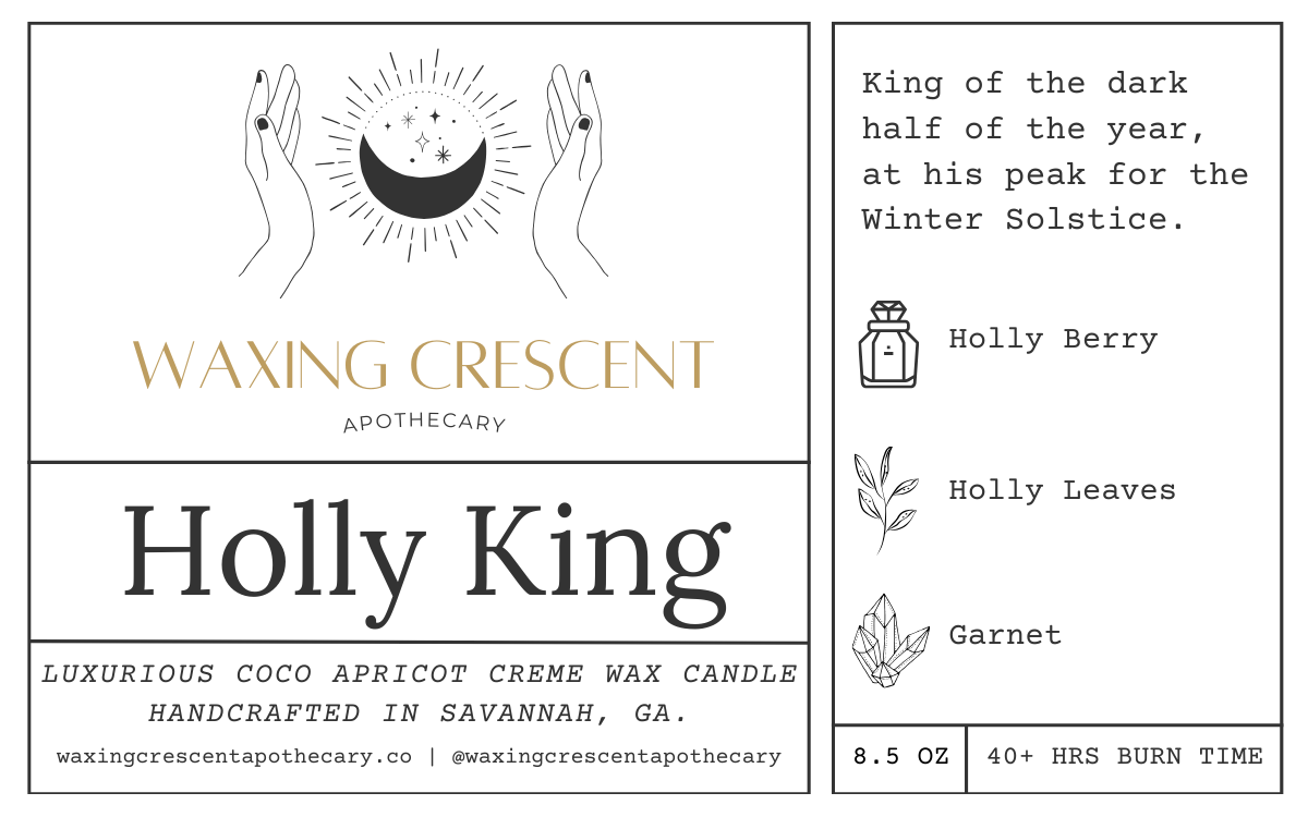 Holly King Candle