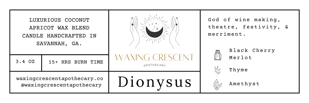 Dionysus Mini Candle