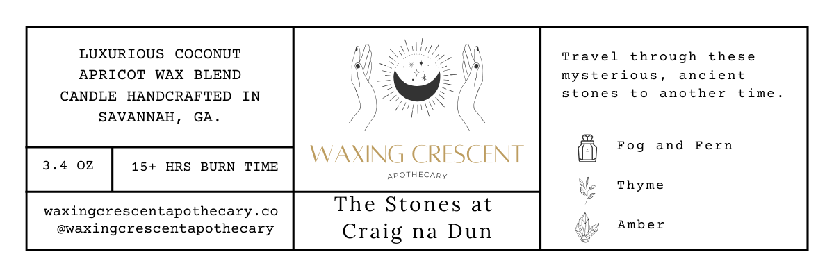 The Stones at Craigh na Dun Mini Candle
