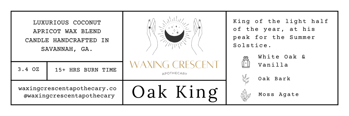 Oak King Mini Candle
